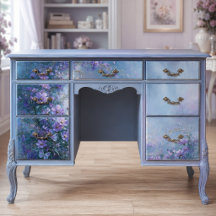 Moonlit Lavender Butterfly Garden Decoupage