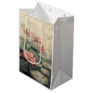 Moonlit Lotus Lake (6) Medium Gift Bag