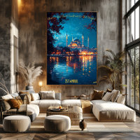 Moonlit Majesty of Istanbul - Enchanting Skyline