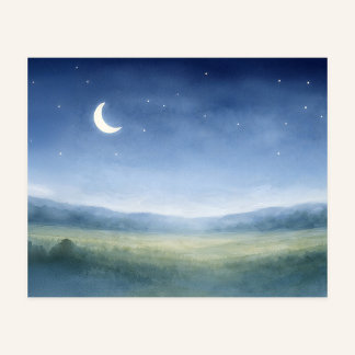 Moonlit Meadow Nursery Wall Art