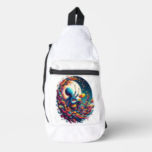 Moonlit Melodies Octopus Drummer Sling Bag