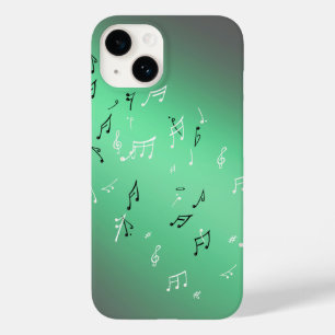 Moonlit Melody: Elegant Musical Notes iPhone Case