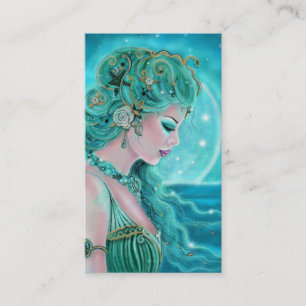 Moonlit Mermaid business cards By Renee Lavoie