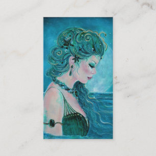 Moonlit Mermaid business cards By Renee Lavoie