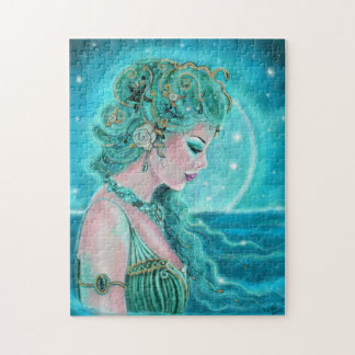 Moonlit Mermaid  By Renee Lavoie Jigsaw Puzzle