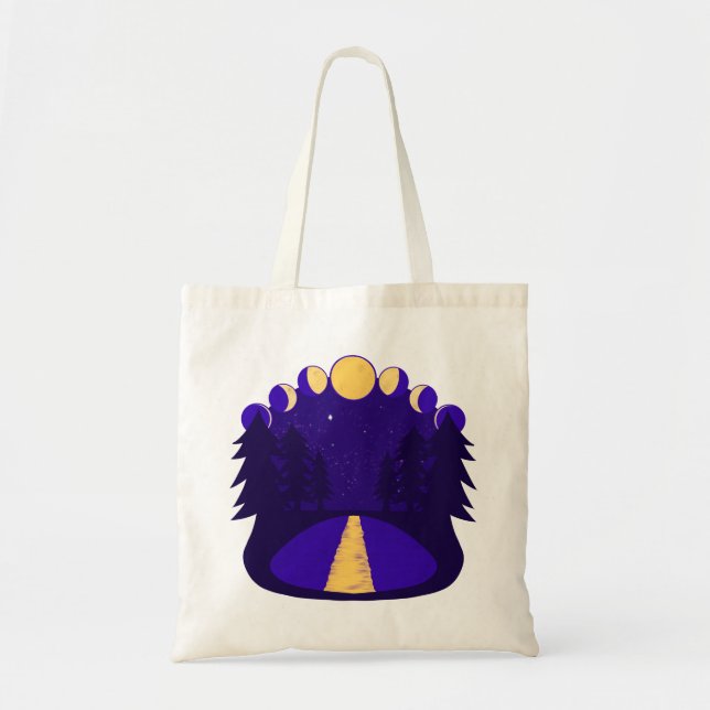 Moonlit Midnight Tote Bag (Front)