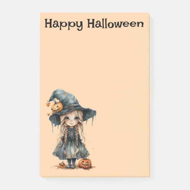 Moonlit Mischief — A Rustic Halloween Charm Post-it Notes (Front)