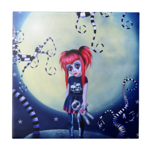 Moonlit Misfit Ceramic Tile