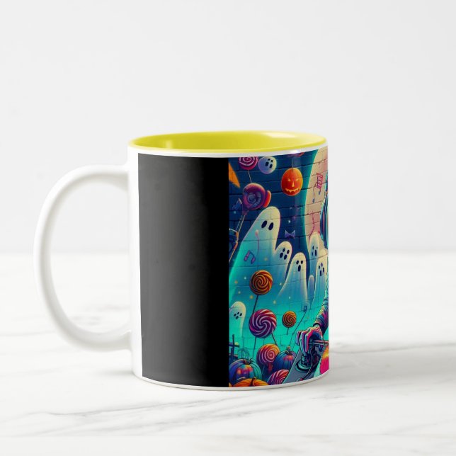 "Moonlit Mixer Mug" Two-Tone Coffee Mug (Left)