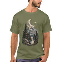 Moonlit Mountain Lake Outdoor Adventure