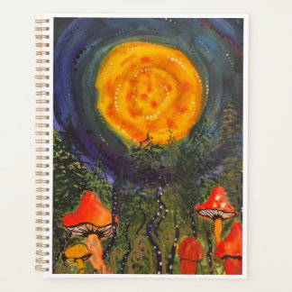 Moonlit Mushrooms Notebook Planner