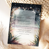 Moonlit Night Beach Scene Wedding