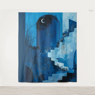 Moonlit Night Party Backdrop, Left side, Tapestry