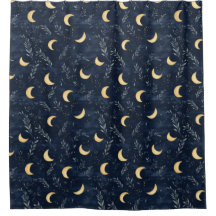 Moonlit Night Sky Shower Curtain