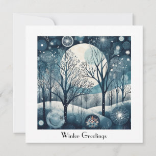 Moonlit Nordic Forest, customisable