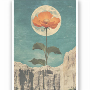 Moonlit Orange Bloom - Vintage Boho Charm