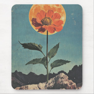 Moonlit Orange Bloom - Vintage Boho Charm (2) Mouse Pad