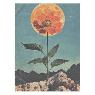Moonlit Orange Bloom - Vintage Boho Charm (2) Tablecloth