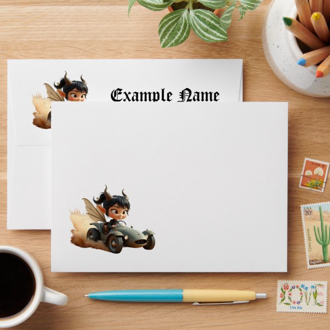 Moonlit Pixie of the Wandering Dunes. Envelope (Desk)
