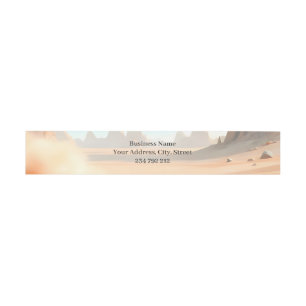 Moonlit Pixie of the Wandering Dunes. Invitation Belly Band