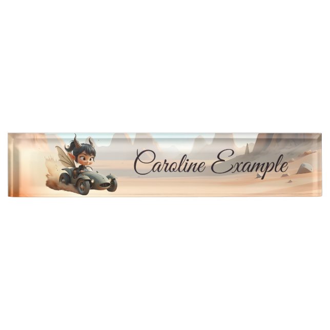 Moonlit Pixie of the Wandering Dunes.  Nameplate (Front)