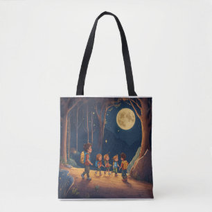 Moonlit Playtime Tote Bag