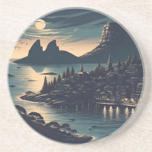 Moonlit Port Coaster