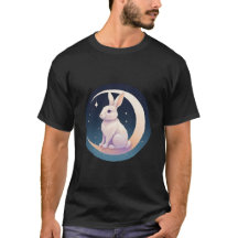 Moonlit Rabbit in the Stars