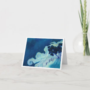 Moonlit Rabbits Card