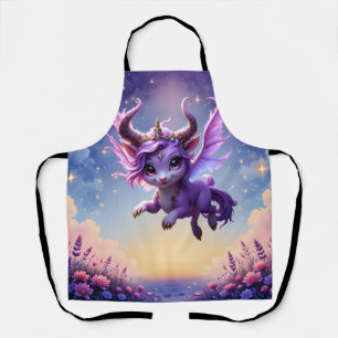 Moonlit Realm Guardian – Violet Dreamling. Apron