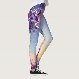 Moonlit Realm Guardian – Violet Dreamling. Leggings