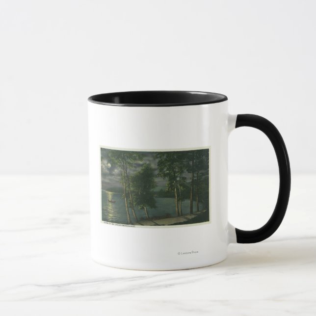 Moonlit Scene on the Lake Mug (Right)