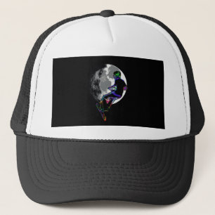 Moonlit Scooter Champ - Scooter Boy Artwork Trucker Hat