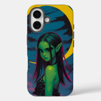 Moonlit Sea Elf — Crescent Night Portrait