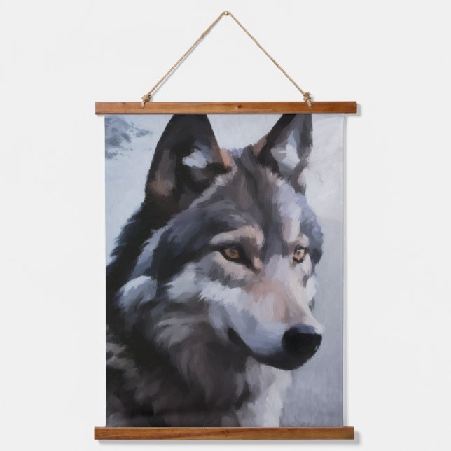 Moonlit Sentinel Hanging Tapestry (Front)