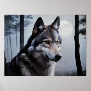 Moonlit Sentinel Poster