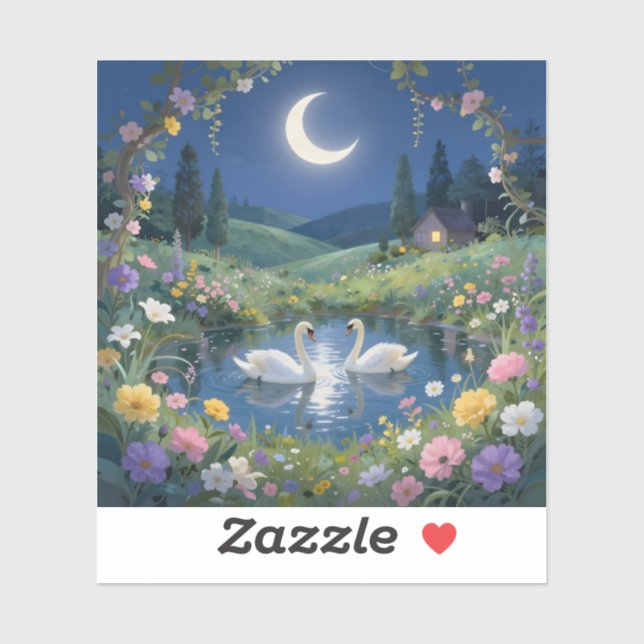 Moonlit Serenade – Moonlit Landscape Square Vinyl  (Sheet)