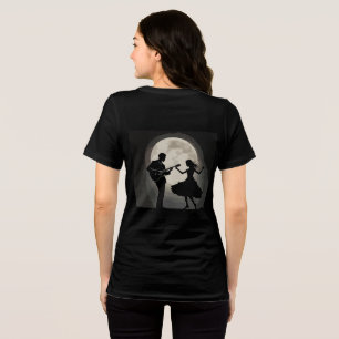 Moonlit Serenade: Silhouette Romance Dance Tri-Blend Shirt