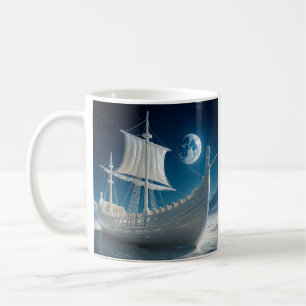 Moonlit Ship Escape Coffee Mug