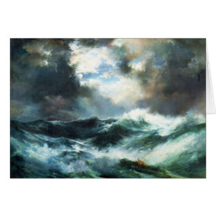 Moonlit Shipwreck at Sea