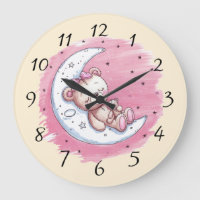 Moonlit Snuggles: A Bear’s Dream Girl Baby Shower