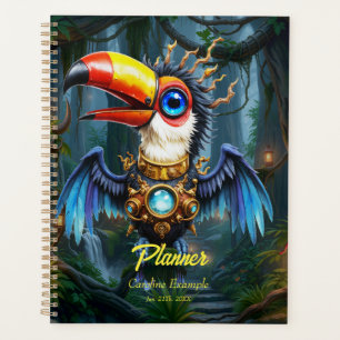Moonlit Steampunk Toucan. Planner