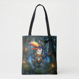 Moonlit Steampunk Toucan.  Tote Bag