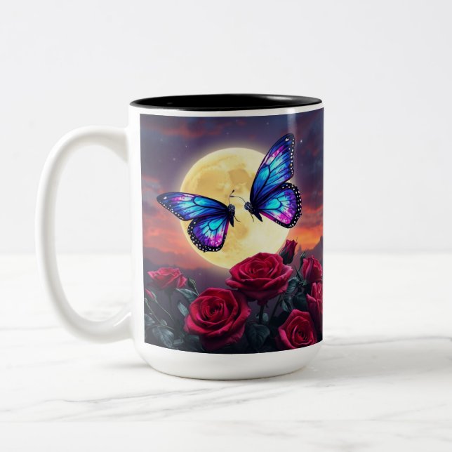 Moonlit Stillness Two-Tone Coffee Mug (Left)