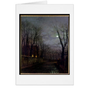 Moonlit Street Scene, 1882 (oil on canvas) 2