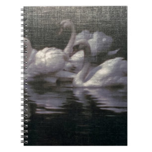 Moonlit Swan Lake Notebook