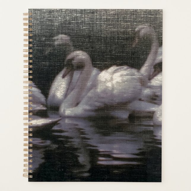 Moonlit Swan Lake Planner (Front)