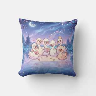 Moonlit Swan Storytime Pillow