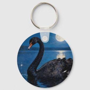 Moonlit Swim Key Ring