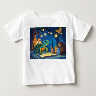 Moonlit Tales: The Forest Storytime Gathering Baby T-Shirt